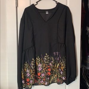 Long Sleeve Floral Tunic